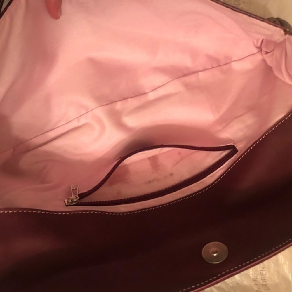 Claudia Firenze burgandy red leather bag - Picture 3 of 16